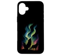 Lobos Northern Lights Graphic Vintage Wildlife Wolf Lover Carcasa para iPhone 16 Plus