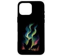 Lobos Northern Lights Graphic Vintage Wildlife Wolf Lover Carcasa para iPhone 16 Pro MAX