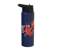 Lobster Martini Summer Seafood Cocktail Design Stainless Steel Insulated Water Bottle