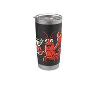 Lobster Martini Summer Seafood Cocktail Design Vaso térmico de acero inoxidable de doble pared