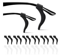 LOBVABA 24 Piezas Sujeta Gafas Silicona, Retenedores de Gafas, Soporte para puntas de Las Patillas, Oporte Antideslizante, Cinta gafas para Gafas de Sol, Gafas de Lectura, Goggles hombre, mujeres
