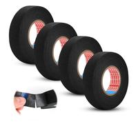 LOBVABA 4 Rolls 19mm x 15m Cinta de Adhesiva,Cinta de Aislar,Cinta Adhesiva de Aislante,pour la maintenance des motos,des voitures et des électriciens afin de protéger les circuits des câbles