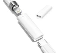 LOBVABA Adattatore da USB?C Compatible con Apple Pencil 1st Generation Conector Adaptador de Carga iPencil Lightning Charger Adapter Compatible con iPad 10 11 (1Pcs)