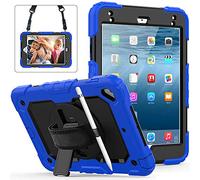 Lobwerk Funda 4 en 1 para Apple iPad Mini 4/5 de 7,9 Pulgadas, antigolpes, con función Atril, Color Azul Oscuro