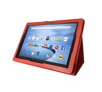 Lobwerk Funda para Amazon Fire HD 10 / HD 10 Plus 11ª generación 2021 10.1 pulgadas Slim Case Funda con función atril y Auto Sleep/Wake Función en rojo