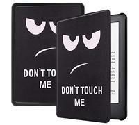 Lobwerk Funda para Amazon Kindle 2019 (10. Generación) Funda Smart Cover de 6 Pulgadas con función Atril y función de Encendido y Apagado automático. Negro 08