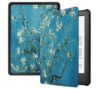 Lobwerk Funda para Amazon Kindle 2019 (10. Generación) Funda Smart Cover de 6 Pulgadas con función Atril y función de Encendido y Apagado automático. Azul 07