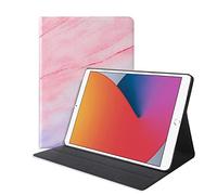 Lobwerk Funda para Apple iPad 10.2 2019/2020/2021 de 10,2 pulgadas, con función atril y función de apagado automático, color rosa