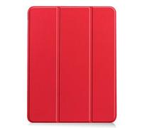 Lobwerk Funda para Apple iPad Air 4 (4ª generación) A2072/A2316/A2324/A2325 10,9 Pulgadas 2020 Case con función Atril, Color Rojo