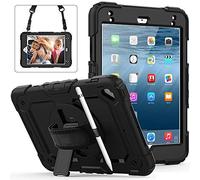Lobwerk Funda para Apple iPad Mini 4 y 5 de 7,9 Pulgadas, con función Atril y Correa de Transporte, Color Negro