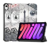 Lobwerk Funda para Apple iPad Mini 6 2021 6ª generación 8.3 Pulgadas Smart Cover Funda con función Atril y función de Encendido y Apagado automático