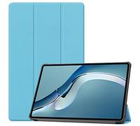 Lobwerk Funda para Huawei MatePad Pro 2021 12.6 con función atril y función de encendido y apagado automático, color azul claro