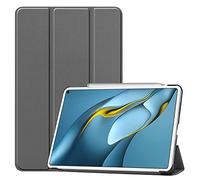 Lobwerk Funda para Huawei MatePad Pro MRR-W29 2021 10.8 Pulgadas Smart Cover Funda con función Atril y función de Encendido y Apagado automático Gris