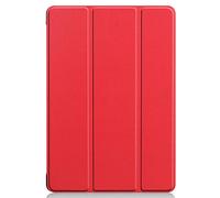 Lobwerk - Funda para Huawei MediaPad T5 10 / Honor Pad 5 con 10,1 pulgadas, con función de apagado y encendido automático, color rojo