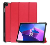 Lobwerk Funda para Lenovo M10 3rd Gen 2022 de 10,1 Pulgadas con función Atril y función de Apagado automático, Color Rojo