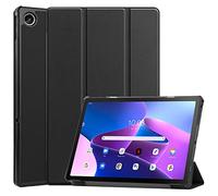 Lobwerk Funda para Lenovo M10 Plus 3rd Gen. 2022 de 10,6 Pulgadas con función Atril y función de Apagado automático, Color Negro