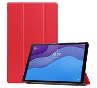 Lobwerk Funda para Lenovo Tab M10 2nd 2020 TB-X306F TB-X306X 10.1 Pulgadas Tablet Funda Delgada con función de Soporte y Auto Sleep/Wake, Color Rojo