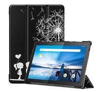 Lobwerk - Funda para Lenovo Tab M10 TB-X605F de 10,1 Pulgadas (función Atril, función de Encendido y Apagado automático) Negro 10