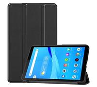 Lobwerk Funda para Lenovo Tab M7 TB-7305F / TB-7305X 7.0 Pulgadas Smart Cover Funda con función Atril y función de Encendido y Apagado automático Negro Negro