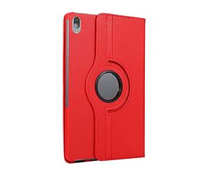 Lobwerk Funda para Lenovo Tab P11 2021 TB-J606F TB-J606X 11" Funda Flip Case Giratoria 360° Rojo