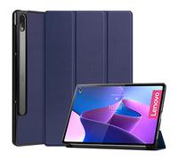 Lobwerk Funda para Lenovo Tab P12 Pro de 12,6 Pulgadas, con función Atril y función de Apagado automático, Color Azul