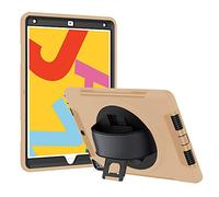 Lobwerk Funda Protectora 4 en 1 para Apple iPad (7ª generación) 2019 y 2020 de 10,2 Pulgadas, función Atril, asa Dorada