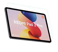 Lobwerk Juego 2 en 1 Protector de Pantalla Cristal para Xiaomi Redmi Pad 2 Pro 2025 12,1 pulgadas Protector de Pantalla Transparente Seguro