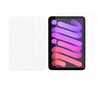Lobwerk Juego de 2 en 1 para Apple IPad Mini 6 2021 8,3 pulgadas con funda protectora + cristal protector con funda para coche