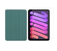 Lobwerk Juego de 2 en 1 para Apple IPad Mini 6 2021 8,3 pulgadas con funda protectora + cristal protector con funda para coche