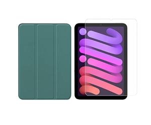 Lobwerk Juego de 2 en 1 para Apple IPad Mini 6 2021 8,3 pulgadas con funda protectora + cristal protector con funda para coche