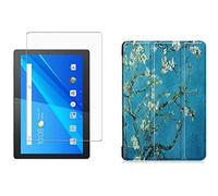 Lobwerk - Juego de Funda para Tablet Lenovo Tab M10 Tb-X605F 10.1 con función de Encendido y Apagado automático y Protector de Pantalla