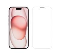 Lobwerk Película de vidrio para Apple iPhone 15 Pro Max 6.7 pulgadas protector de pantalla de vidrio transparente sin burbujas vidrio templado ultra transparente antiestático película protectora
