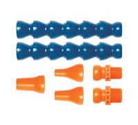 Loc-Line - Kit de montaje de manguera de refrigerante 50813, copolímero de acetal, 7 piezas, ID de manguera de refrigerante de 1/2 pulgada