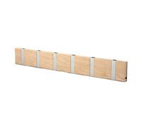 LoCa Perchero de pared Knax 60 cm roble enjabonado-gris