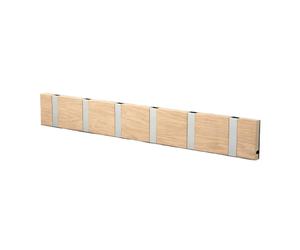 LoCa Perchero de pared Knax 60 cm roble enjabonado-gris