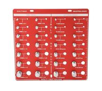 LOCADENCE 28 Thread Checker, Nut and Bolt Thread Checker, Inch Metric Nut Bolt Size Gauging Identifier Standard Ruler, Bolt Size Finder, Bolt and Nut Identifier Gauging