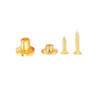 Locadence 2pcs Retenedores de cuerdas de rodillo de guitarra, retención de árbol de cuerda de 7.8 mm de 5 mm con tornillo para la parte de la guitarra eléctrica accesorio (Oro)