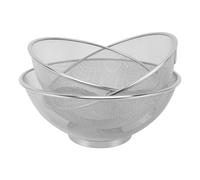 LOCADENCE 3 Cestas Red Colador, 8,7 Pulgadas, 9,4 Pulgadas, 10,2 Pulgadas Diámetro, Colador Malla Acero Inoxidable para Drenaje Tensión, Enjuague, Arroz, Pasta, Verduras, Frutas