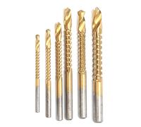 LOCADENCE 6 Piezas Brocas de Diente de Sierra, Juego de Brocas Excéntricas, Taladro de Sierra Eléctrica Manual para Carpintería, Herramienta de Perforación Todo en 1 para Piedra