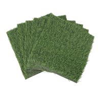 Locadence 6Pcs Pads Caja Anidación Pollo, 11.8 X 11.8 X 1 en Almohadillas Anidación Hierba Artificial Reutilizable, Alfombrilla Multifuncional Pollo para el Césped Jardín Agrícola