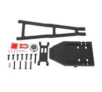 Locadence Actualizaciones del Kit de Construcción de Camión y Remolque RC a Escala 1/10, Kit de Auxilio de Brazo de Grúa de Aleación para Capra 1.9 UTB RC Crawler Trailer DIY Build (Negro)
