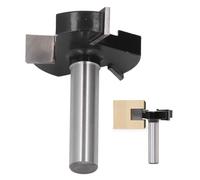 LOCADENCE Broca de enrutador de superficie de la alerta de CNC, broca de enrutador CNC de diámetro de 49 mm de 49 mm, broca de superficie de 3 dientes T, cortador de molienda