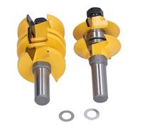 LOCADENCE Broca enrutadora de vástago de 1/2 pulgada, Broca recta ajustable de doble flauta con juntas, Fresa para carpintería, Broca enrutadora recta, Herramientas manuales CNC