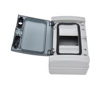 LOCADENCE Caja de distribución a prueba de IP66, caja de conexiones de carril DIN de 4 vías, caja de protección de conexiones de cubierta transparente, caja eléctrica de proyecto