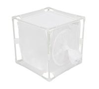 Locadence Jaula Hábitat Mariposas, 6.3 X 6.3 X 6.3 Pulgadas, Caja Incubadora Cría Hábitat Mariposas Malla PVC Reutilizable para Invernadero, Avispas Parásitas, Animales Pequeños (Sleeve Shaped)