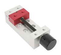 LOCADENCE Mini Mandíbula de Mesa con Abrazadera Plana, Abrazadera de Banco de Aluminio de 50 mm, Prensa de Taladro con Apertura de Tornillo de Mesa Paralelo para Fijar Piezas Peque