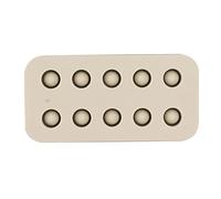 LOCADENCE Molde Silicona Tazas Injerto Cera Abejas, Molde Hacer Tazas Cera Abejas con Paso Orificio 0,4 Pulgadas para Apicultores (Doble fila)
