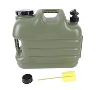 Locadence Recipiente de Agua Espiga, Jarra de Almacenamiento de Agua Anti Fugas en Espesor, Tanque de Agua Verde Militar de Campamento de Gran Capacidad para Acampar al Aire (25L)