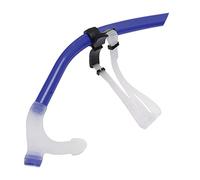 Locadence Snorkel Natación, 18,9 X 4,6 X 1,2 Pulgadas, Tubo Snorkel Silicona Portátil, Entrenamiento Natación con Soporte Cabeza Ajustable para Buceo, Pesca Submarina (Azul Real)