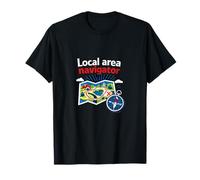 Local Area Navigator Pride Badge Map Brújula Diseño Camiseta